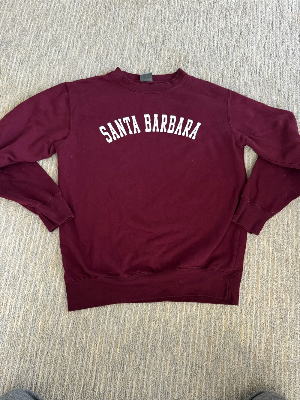 Santa Barbara Maroon Crewneck Sweatshirt
